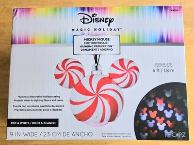 Disney Magic Holiday Motion Mosaic Hanging Projection Ornament Mickey Mouse XMAS