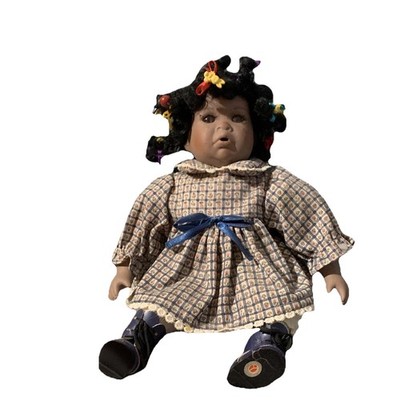 Delton  Porcelain 10'' Sitting Doll  CeCe  #9092-2  Still in Original Box