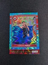 2024-25 Panini NBA Hoops - Jordan Poole #190 Teal Explosion Parallel Wizards NM