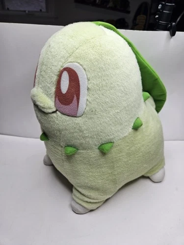 2001 Pokemon 1:1 Chikorita Life Size Vintage Plush Doll Stuffed Toy Rare USA