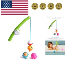 Fishin' Magnetic Baby and Toddler Bath Toy, 4pc Set