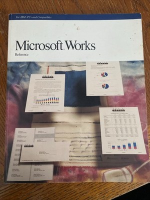 Microsoft Works Reference Book Only
