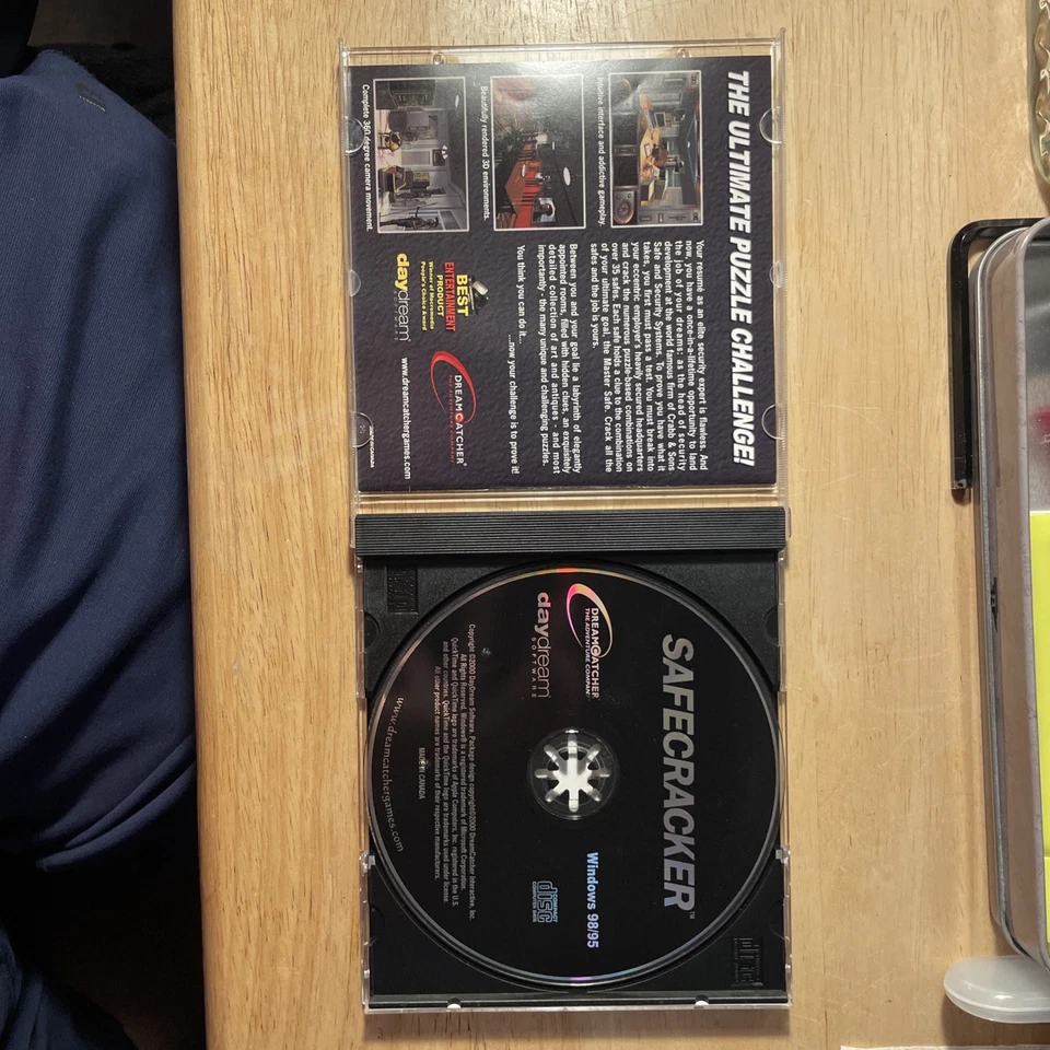 Safecracker (2001) Ultimate Puzzle Game - (PC CD-ROM) Complete w/ Case & Manual - Image 3 of 3