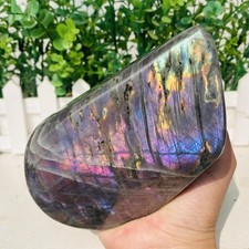 Natural Purple Labradorite Quartz Crystal Freeform Mineral Specimen 1060g