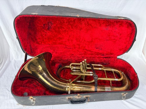 Vintage Henri Lavelle A154 Euphonium Baritone Horn w/ Hard Case SN #2065