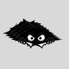 4PCS Funny Peeking Monster Stickers Car Window Bumper Vinyl Decal Gift