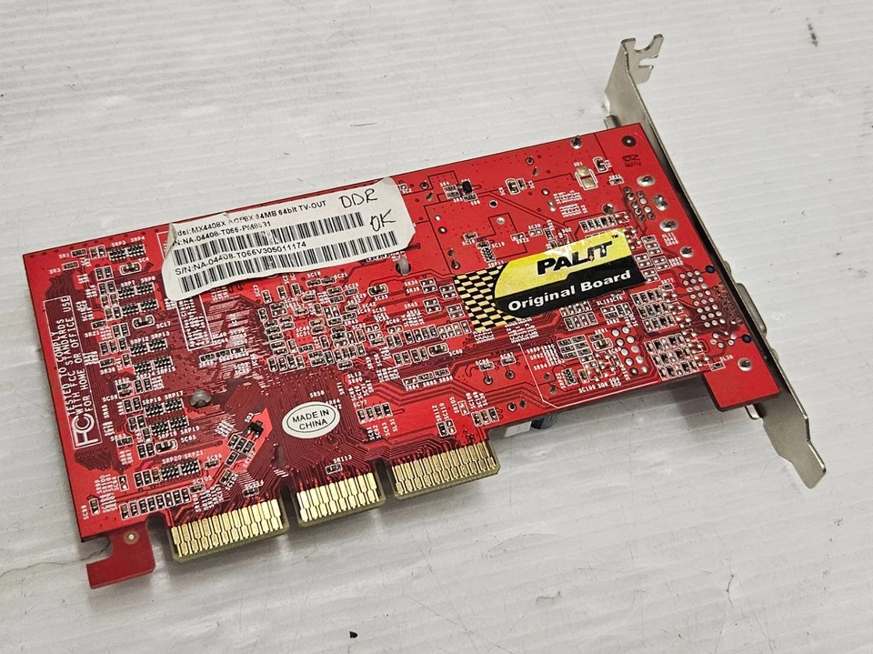 GeForce 4 MX440 64MB DDR, 64 BIT, AGP 4x/8x, Palit MX4408X, WORKING - Image 3 of 4