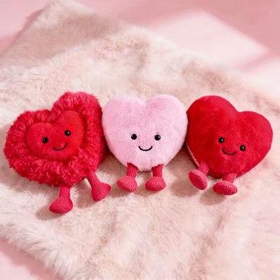 Valentines Day Hearts Jellycat Amuseables Heart Macaron Plush Doll Brand New