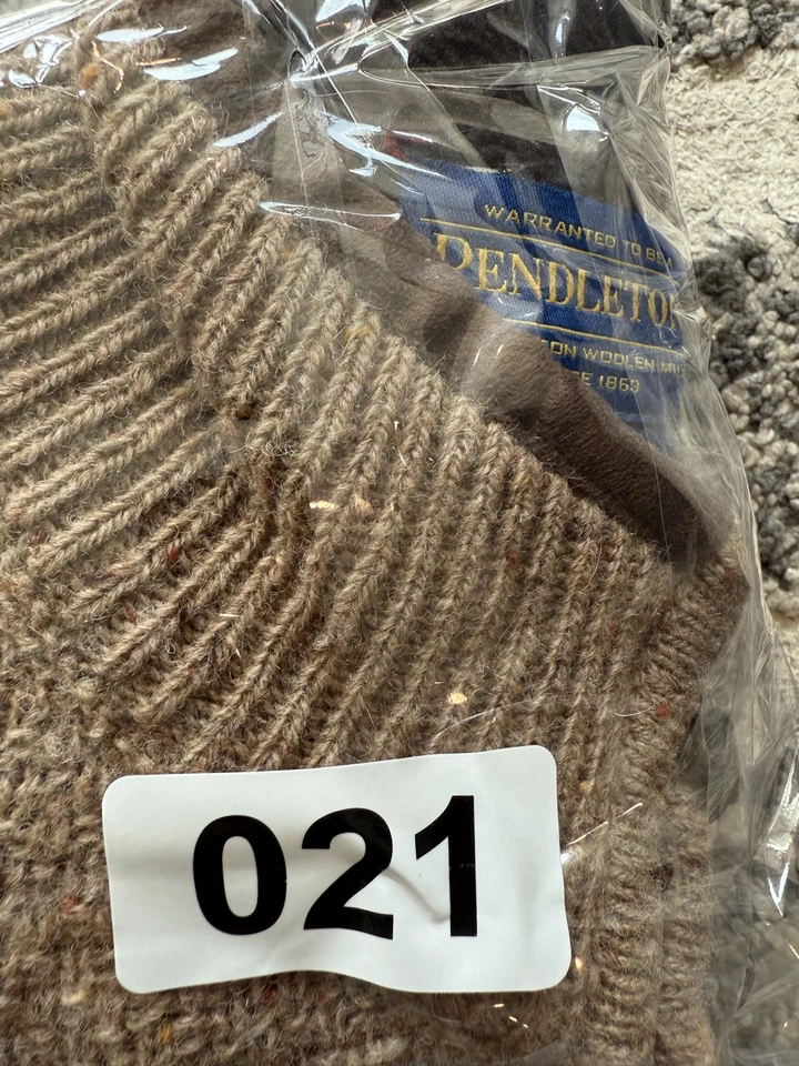 Chaqueta Suéter de Lana Shetland Cremallera Completa Pendleton Años 90 Beige Tostado Talla M De Colección Rara Foto 2 de 4