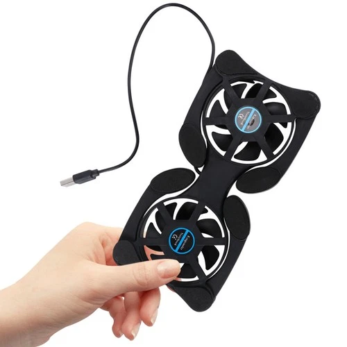  Portable Foldable Laptop Cooler USB Cooler 2 Fans Computer Stand Notebook