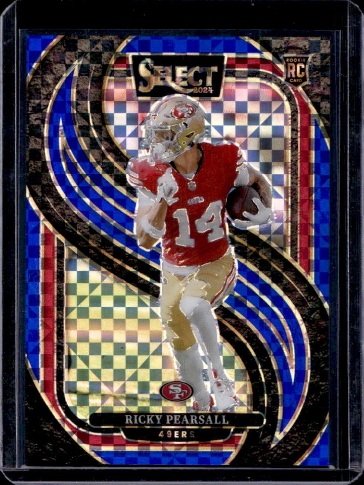 2024 Select Ricky Pearsall Premier RC Blue Prizm #25/175 49ers
