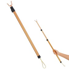 Telescopic Clothing Pole Adjustable Extendable Clothes Drying Rod Aluminum Al...
