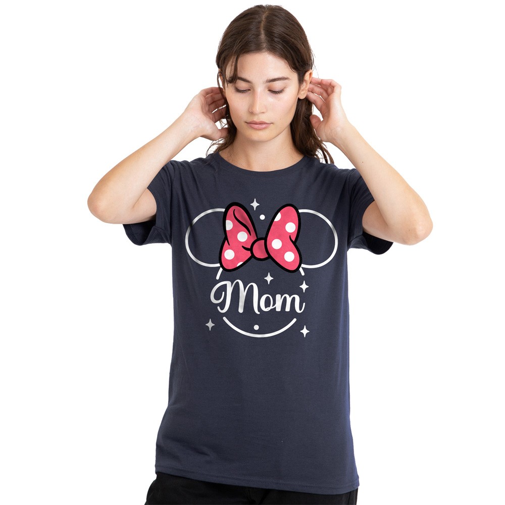 Minnie Mouse Mom T-Shirt S-2XL, Deep Navy UK