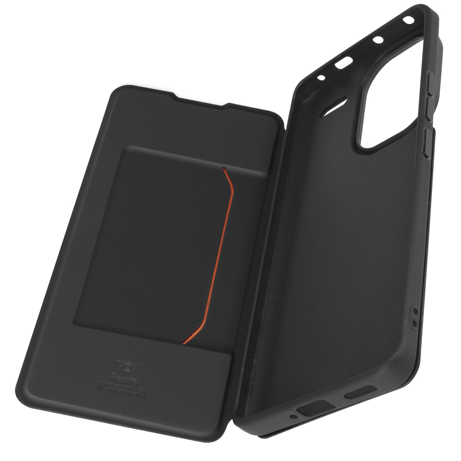 Protections Xiaomi Redmi Note 13 Pro Plus noire style urbain avec porte-carte