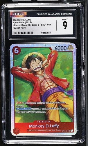 Monkey.D.Luffy graded CGC 9 for sale on eBay