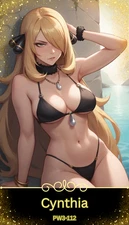Cynthia - Beautiful Sexy Waifu Card -Custom DIY Fan Art Card PW3-112