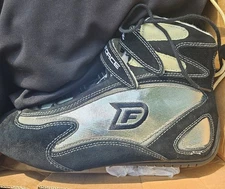 NO Fear Driving Force "Draft II" Racing Shoes Size 9 US, Black/Silver