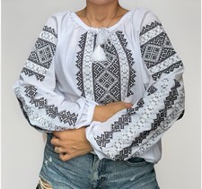 Vyshyvanka Traditional Embroidered Ukrainian Shirt Ethnic Size S,M,L,XL,XXL