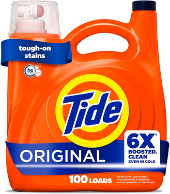 Tide Liquid Laundry Detergent Original Scent 125 fl oz 100 Loads Cold Water