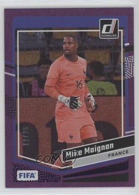 2023-24 Panini Donruss FIFA Purple 12/25 Mike Maignan #23 5jq