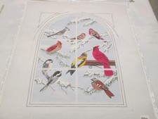 WINTER FEEDER-DESIGNS BY SUZANNE-HANDPAINTED NEEDLEPOINT CANVAS