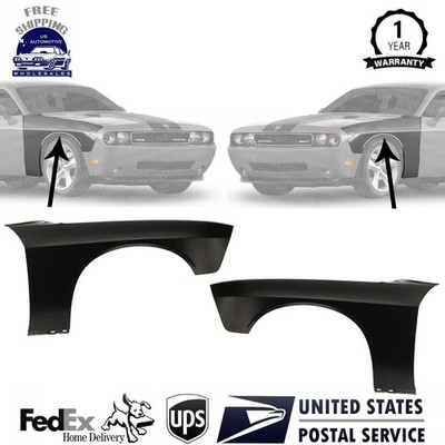 New Front Fender Right & Left Side Steel Primed For 2008-2023 Dodge Challenger