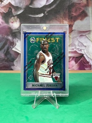 1995-96 Topps Finest Michael Jordan #229 with coating, no text in the face 