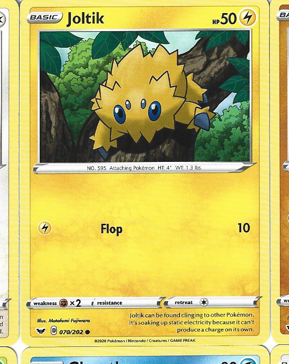 JOLTIK - 70/202 - Pokemon Sword & Shield - Base Set - NM