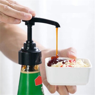 3PC Liquid Dispenser For Kitchen Syrup Pump Seasoning Coffee Milk Tea Dispenser