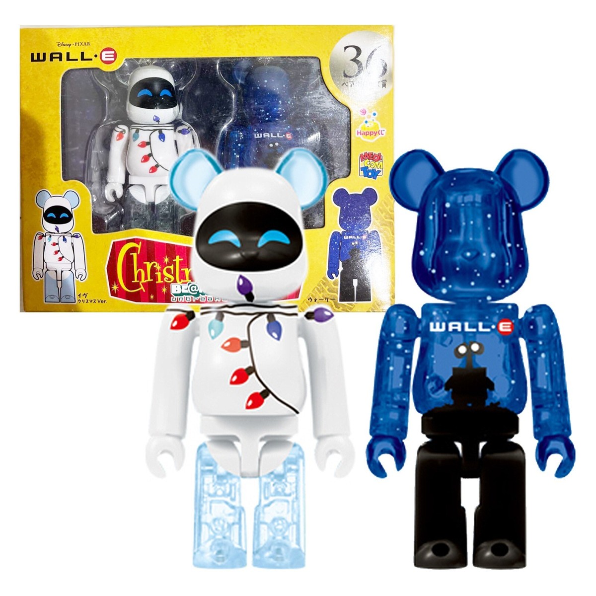 MEDICOM TOY Happy Kuji BE@RBRICK Disney Christmas Party WALL-E 