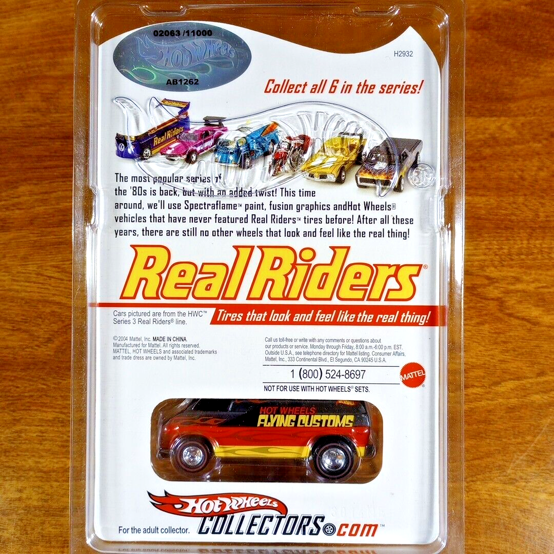 Hot Wheels RLC Real Riders '70s Van 2063/11000 Flying