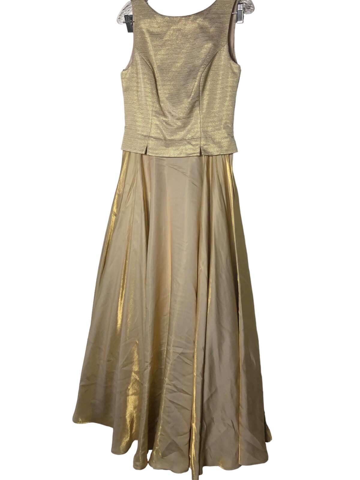 JS Collections Sz Gold Tones Sleeveless Formal Prom Bridesmaid