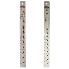 Fast Mover Paint Measuring Stick, Aluminium, Double Sided 2:1 & 4:1 Ratio