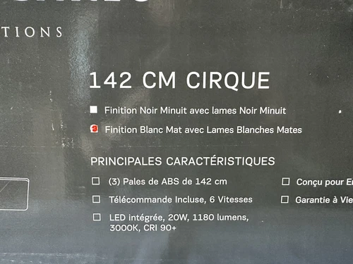 Monte Carlo Fan Company Cirque Indoor Ceiling Fan, Matte White - 3CQR56RZWD - Picture 7 of 7