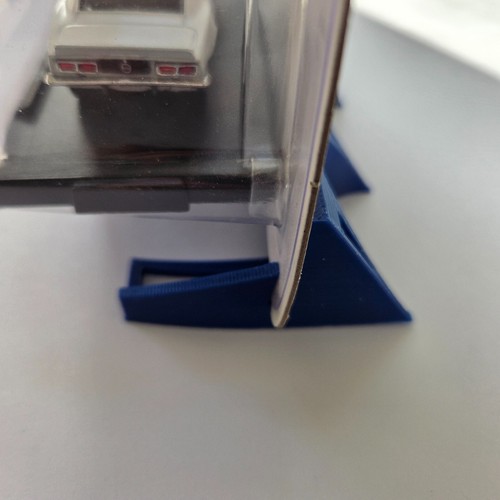 M2 SET of 2 DARK BLUE 3D Printed Car Display Slanted Stand Type 6 - Picture 5 of 6