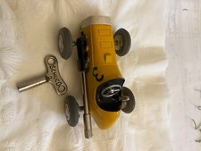 Vintage Schuco Micro Racer Model 1041 Metal Wind-up Toy - Yellow - 3. West Ger.