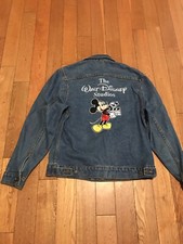 Vintage the Disney Store Mickey Mouse Patch Denim Jacket Size S