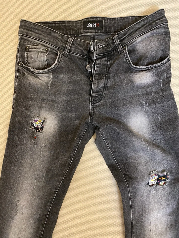 Jean john H Tête De Mort taille 40.. - Photo 3/4