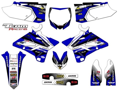 Kit Décalcomanies Graphiques Suzuki QuadSport Z250 – Autocollants Brillants Pour ATV