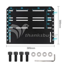 Simplayer Aluminum Pedal Base Plate Sim Racing Pedal Mounting Plate Base Plate #