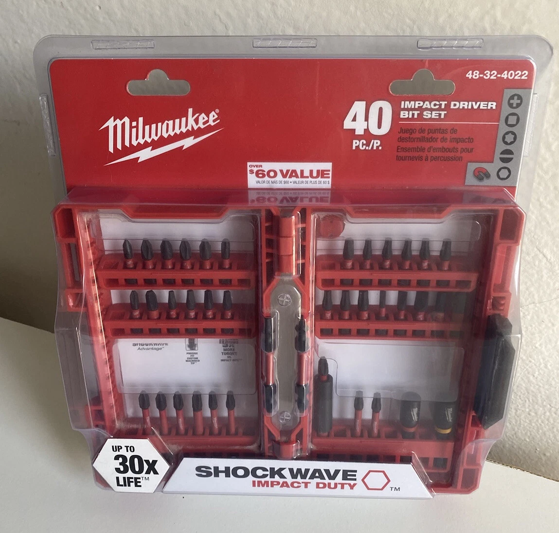 Milwaukee shockwave 40 sale pc bit set