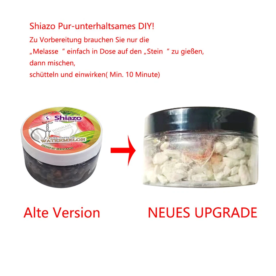 RMAN Shisha Tabak 100g Shiazo Steam Stones Wasserpfeifen Dampfsteine Obst - Bild 3 von 3