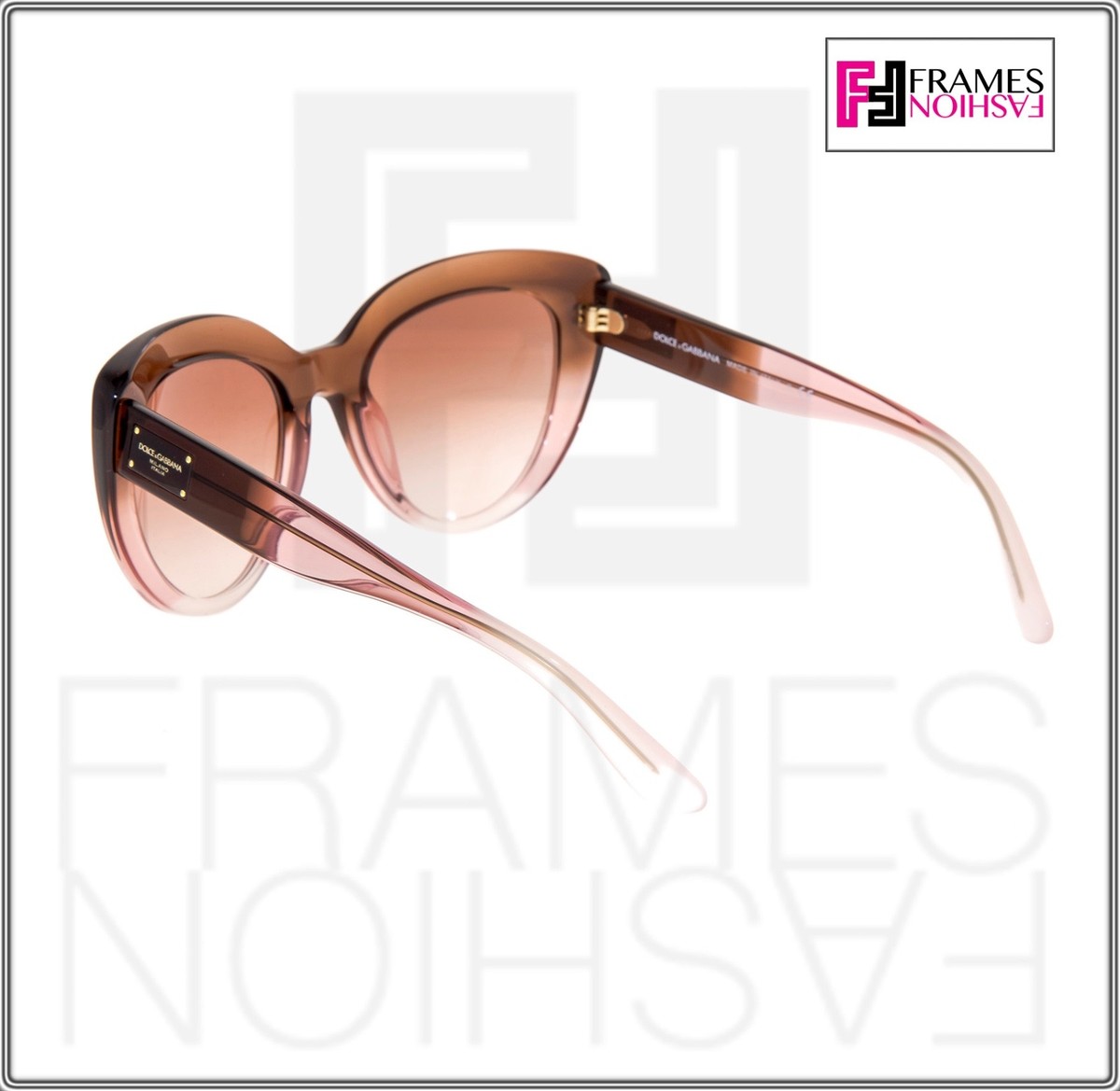 DOLCE & GABBANA 4287 Bordeaux Powder Pink Gradient Cat Eye