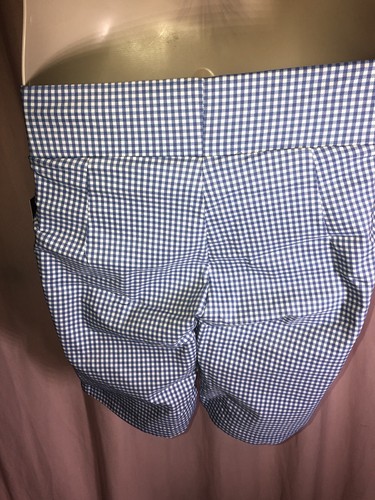 Nuevo con etiquetas Pantalones Cortos Tommy Hilfiger Talla 6 Elásticos Azul A Cuadros Sin Bolsillos H24HT59A W3U N19 - Imagen 5 de 12