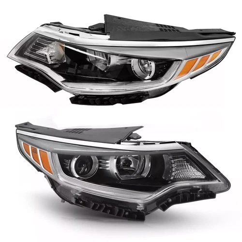 RH&LH Headlights w/o LED Halogen lamp w/Bulb For 2016 2017 2018 Kia Optima 2pcs - Picture 5 of 17