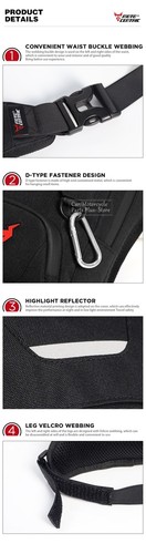 Drop Leg Bag Motorcycle Waist Belt Bag Waterproof Hip Bum Motorbike Tactical - Picture 12 of 22