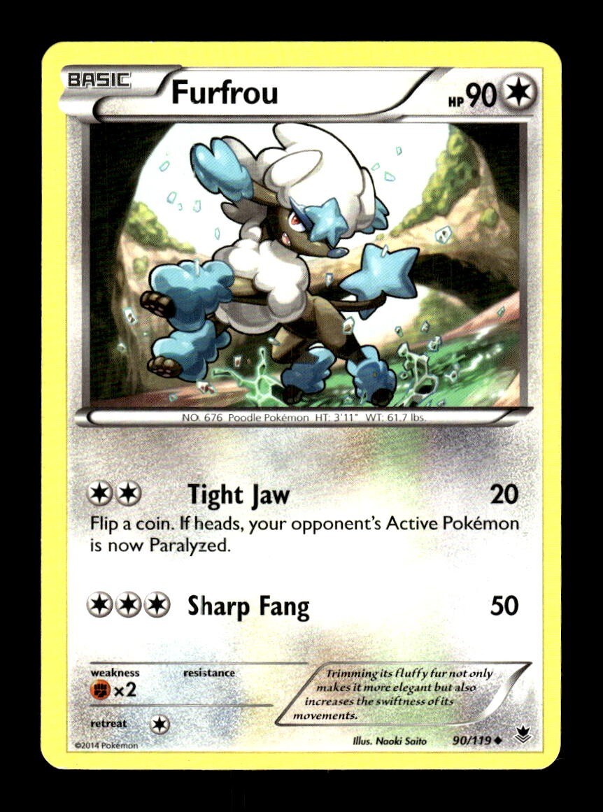 Pokemon XY Phantom Forces Furfrou 90/119 See Images