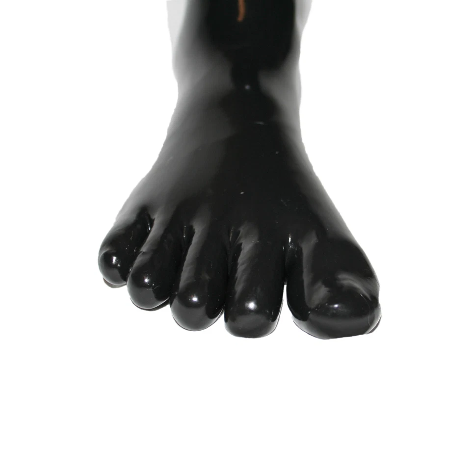 Rubberfashion sehr lange Latex Zehen Socken,extra dicke Latexzehensocken Wade - Bild 2 von 4