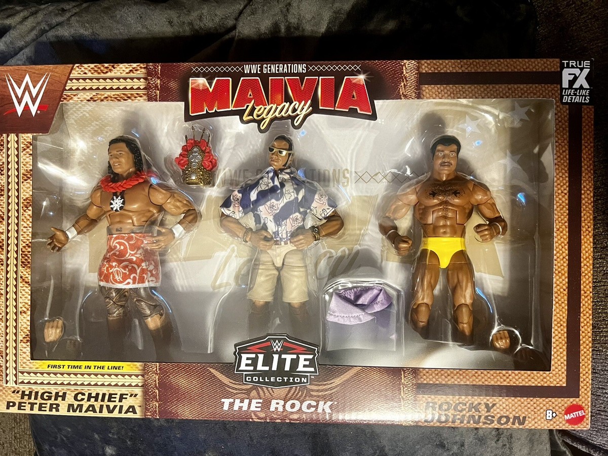 WWE Mattel Elite Maivia家族 3個セット（WWE Mattel Elite