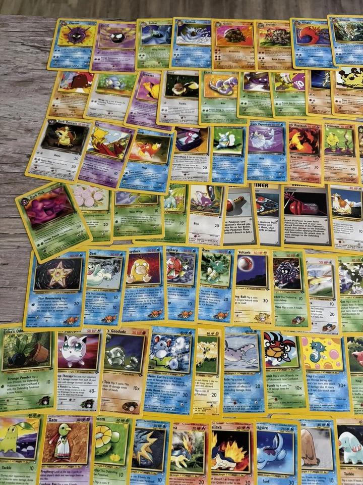 Vintage Pokemon Card Binder WOTC Neo Gym Base 19999-2002 Lot Of 100!! Random - Image 3 of 4